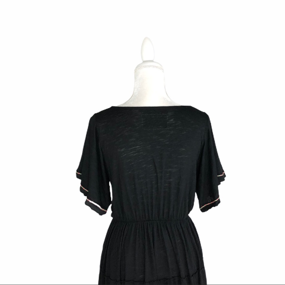 Pitusa Inca pima Campesino black minidress coverup beach swim medium - Picture 11 of 14